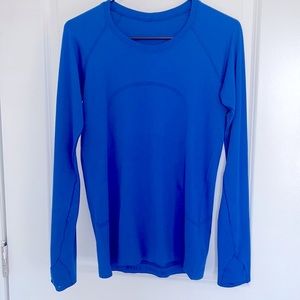 NEW Lululemon Swiftly Tech Long Sleeve 2.0 Symphony Blue Size 8